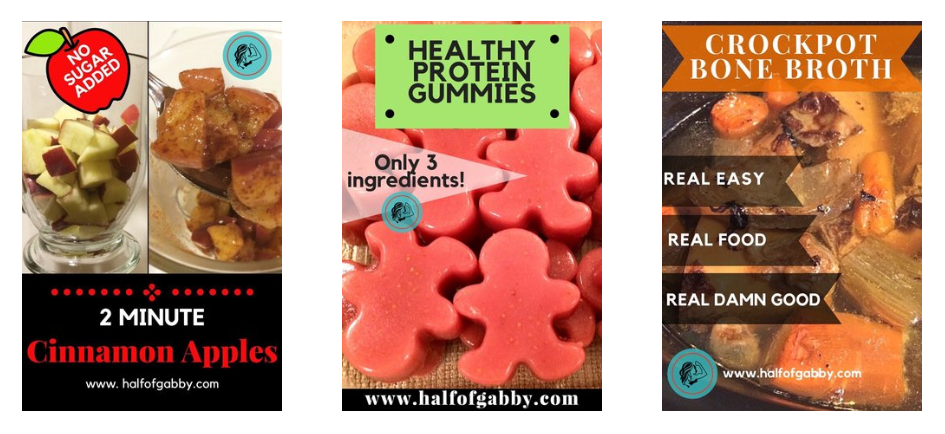 Half of Gabby Healthy Recipes