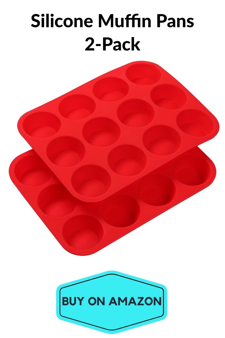 Silicone Muffin Pans, 2 Pack