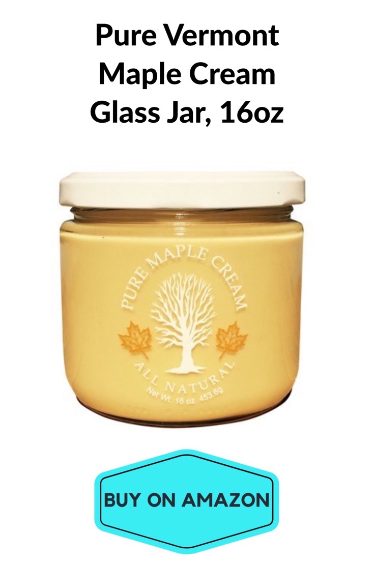 Pure Vermont Maple Cream, Glass Jar 16oz