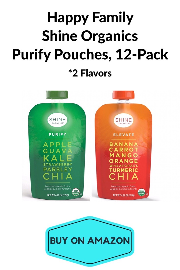 Happy Family Organics Purify Pouches, 12 pack