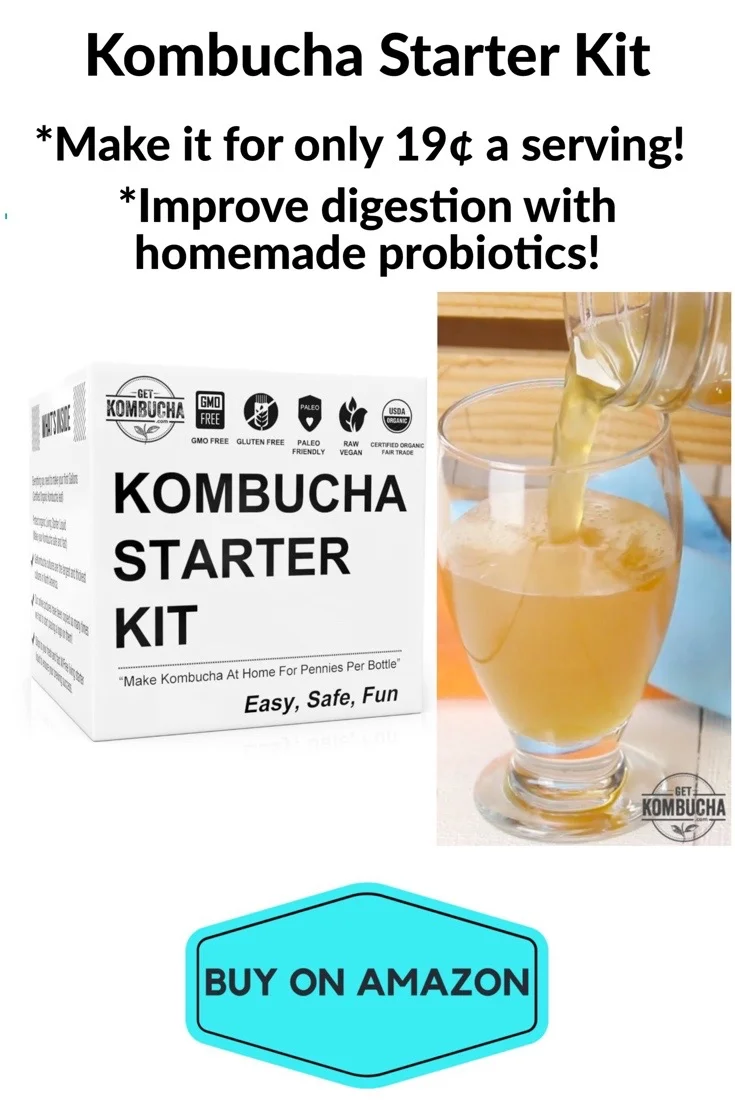Kombucha Starter Kit, Only 19 cents per serving.