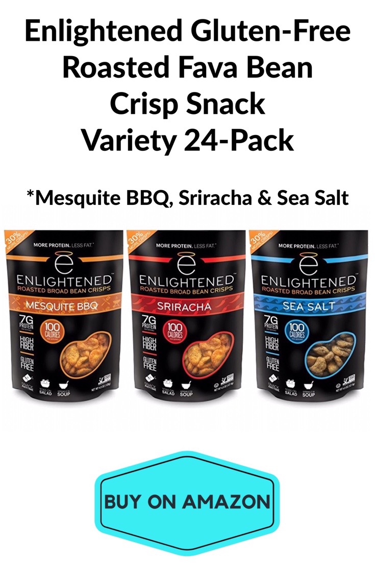 Enlightened GF Roasted Fava Bean Crisp Snack, 24 Variety Pack