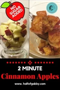 2 Minute Healthy Cinnamon Apples
