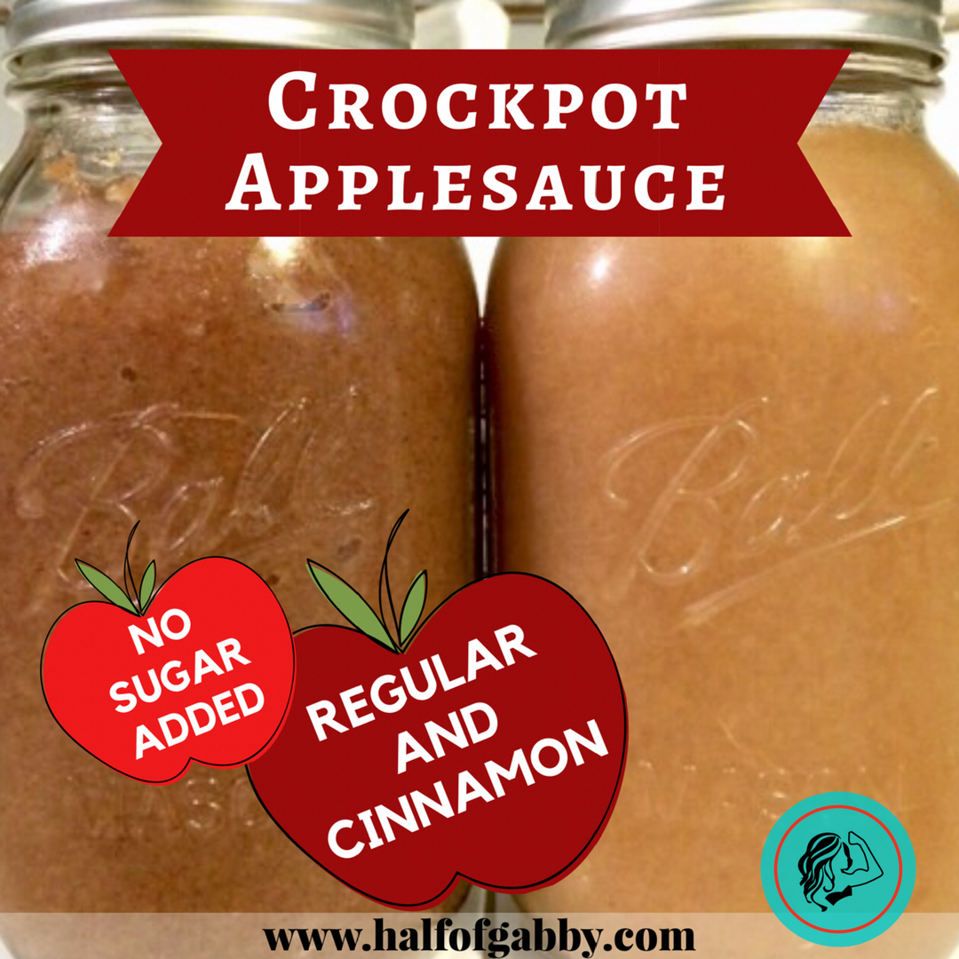 Slow Cooker Sugar-Free Applesauce: Half of Gabby