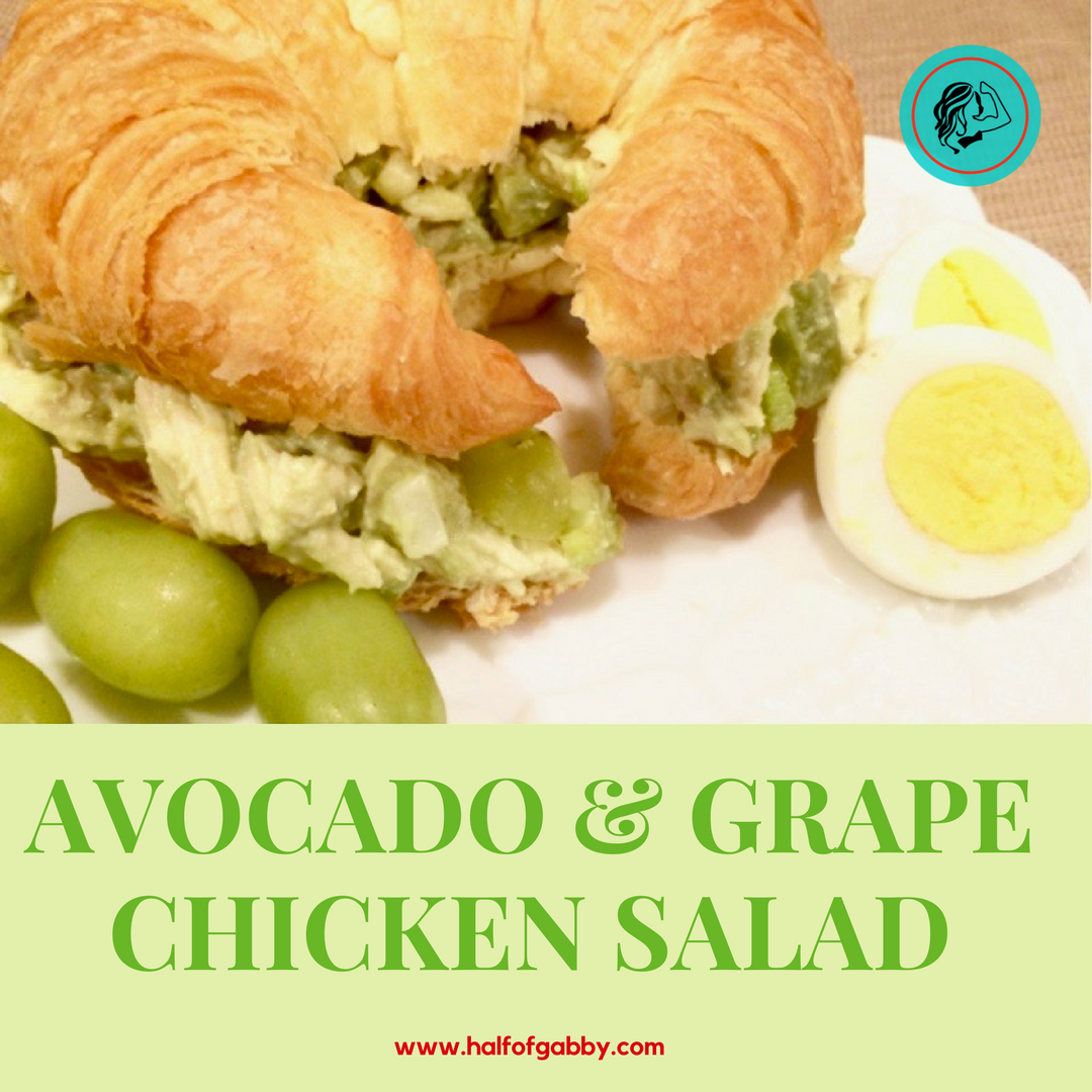 Avocado & Grape Chicken Salad: Half of Gabby
