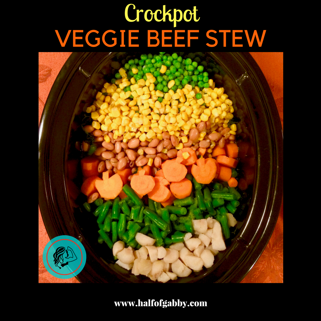 Crockpot Veggie Beef Stew Recipe: Half of Gabby
