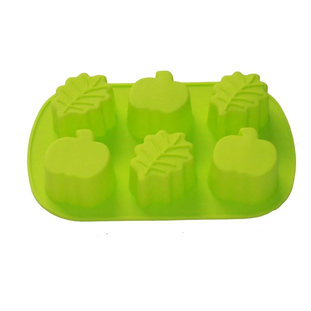 Pumpkin &amp; Fall Leaves Silicone Mold