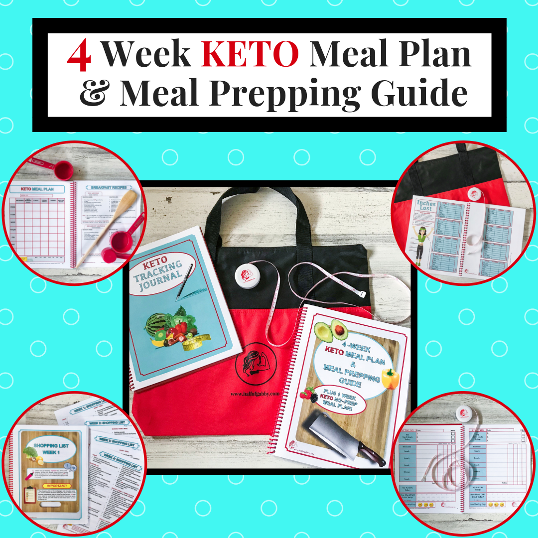 4-Week KETO Meal Plan &amp; Meal Prepping Guide: www.halfofgabby.com