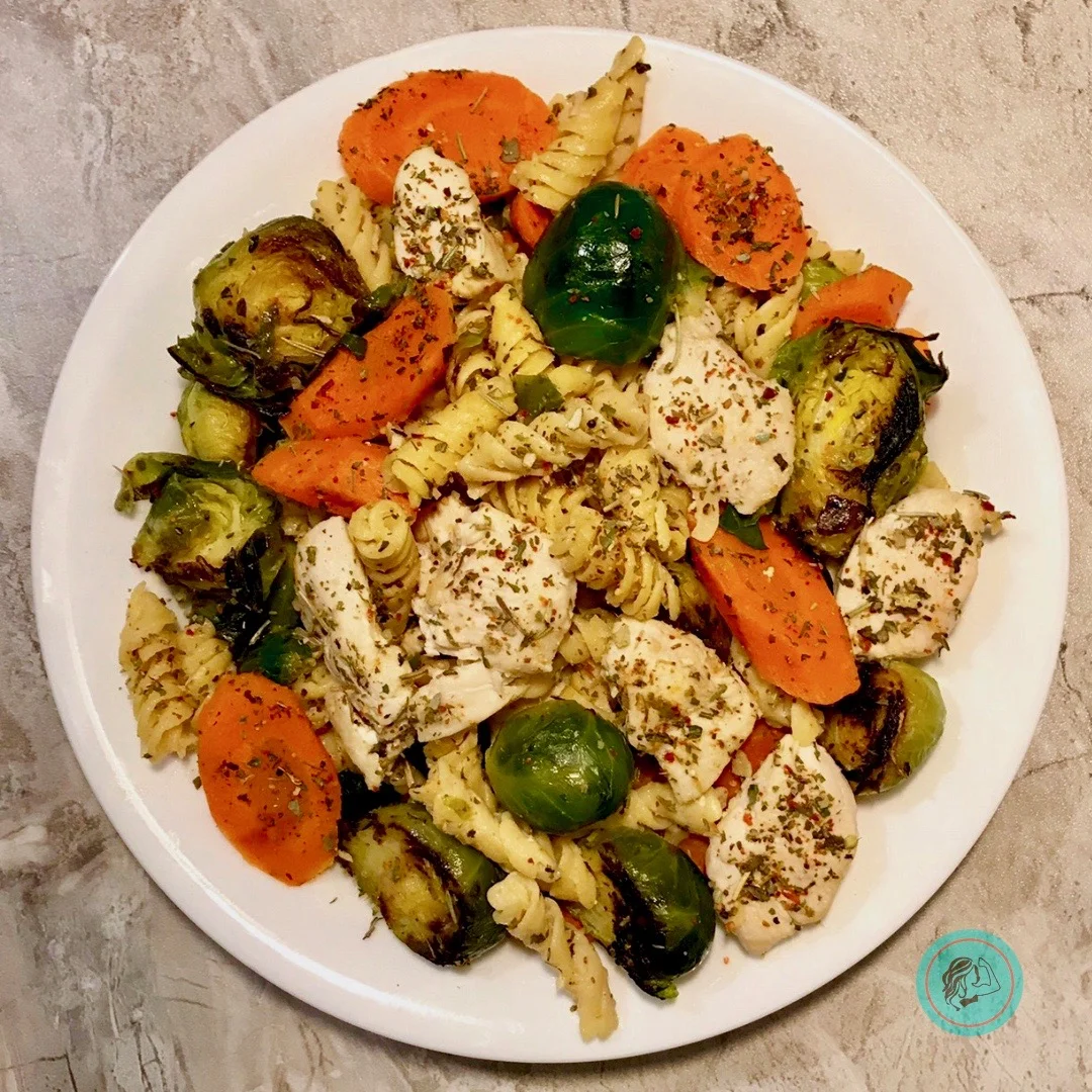 Herbed Chicken &amp; Veggie Parmesan Pasta