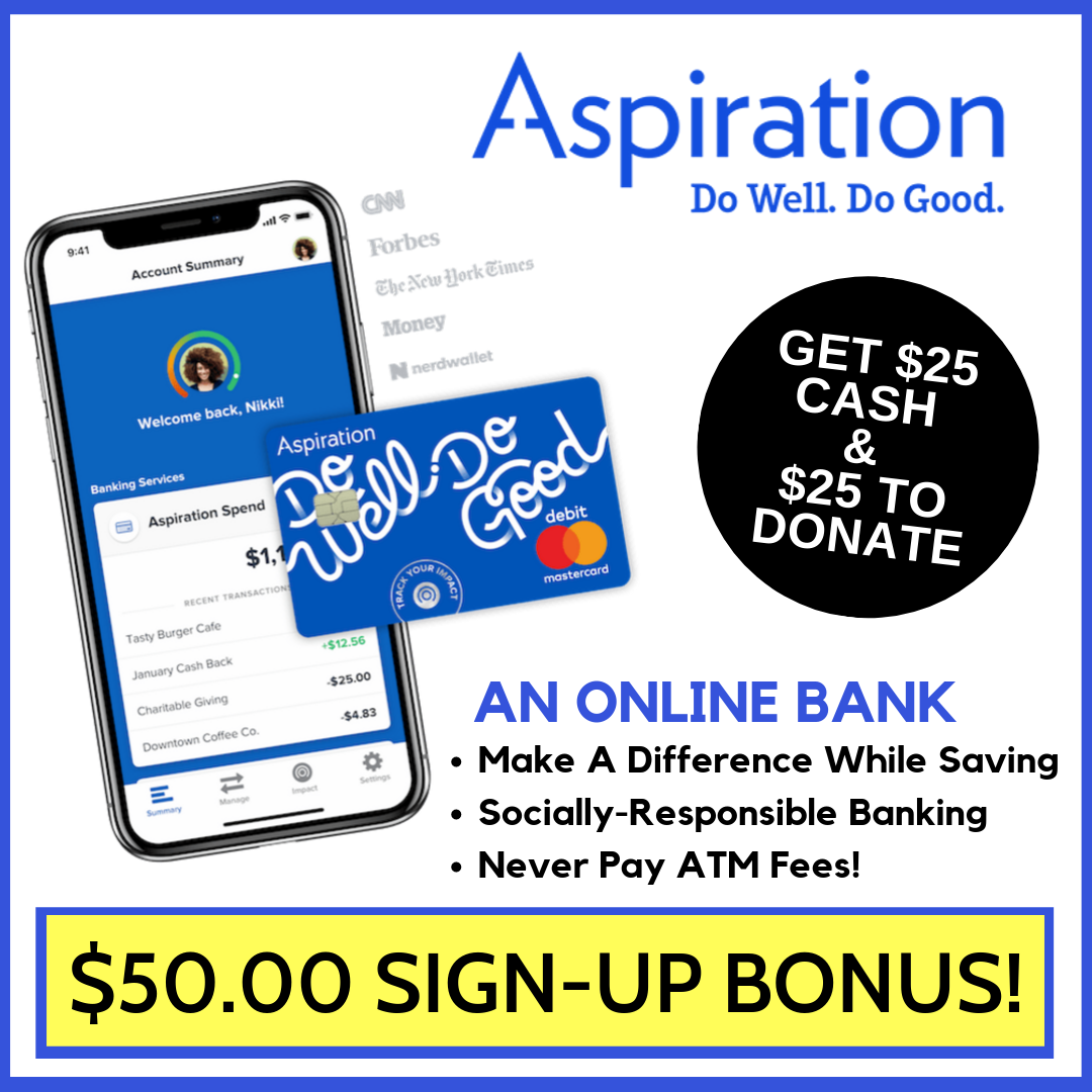 Get $50 From Aspiration Bank 