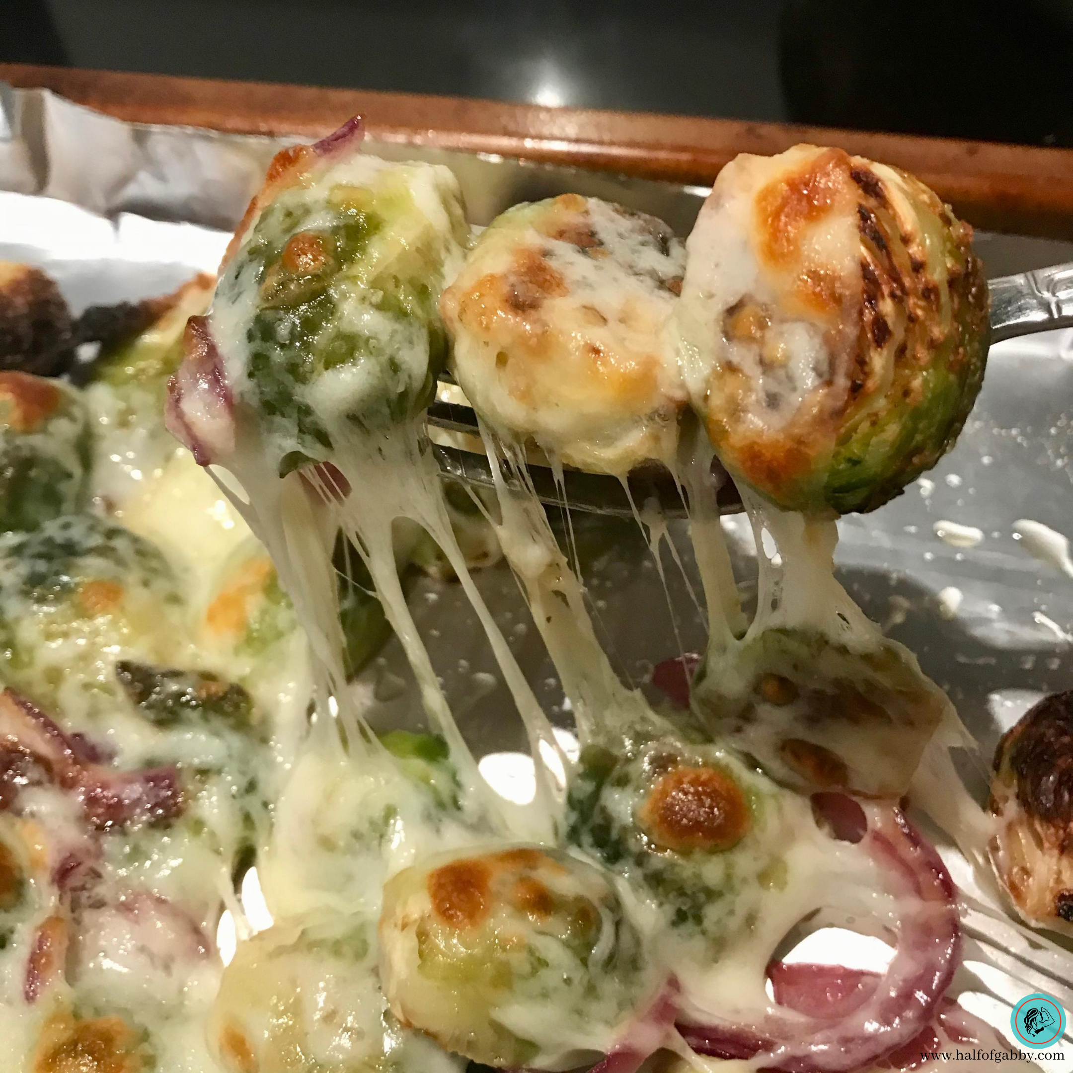 Cheesy Roasted Brussels Sprouts
