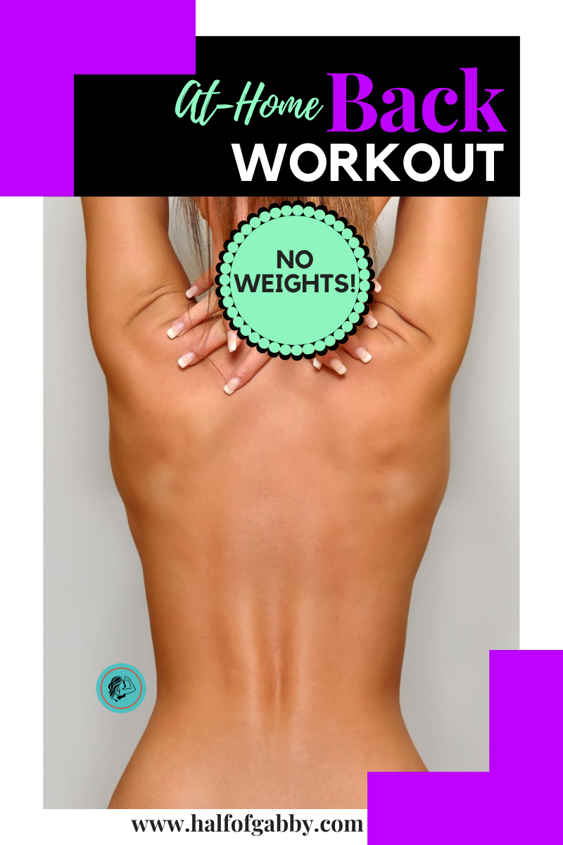 BEAUTIFUL BACK WORKOUT: No Weights
