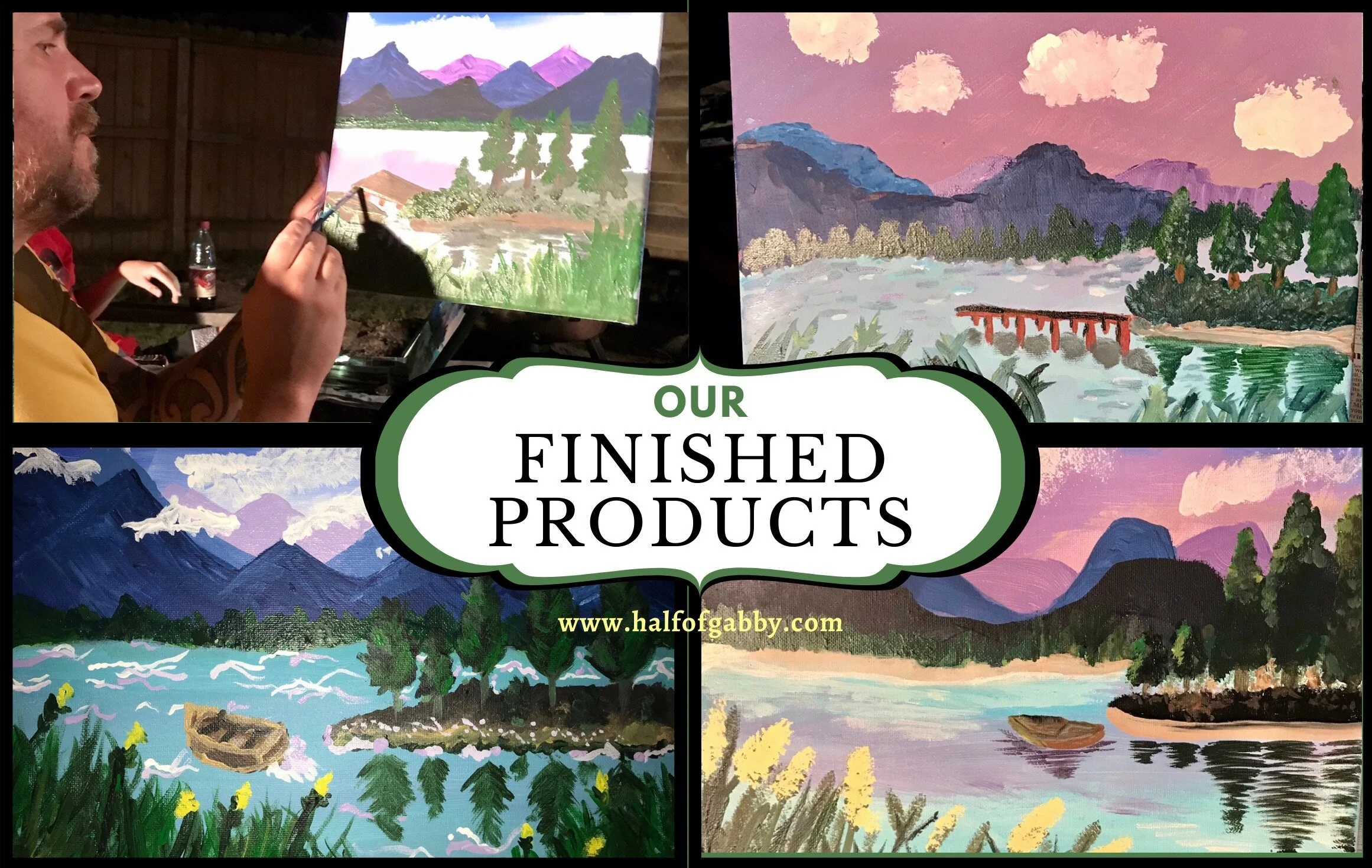 Backyard Paint Class: Half of Gabby