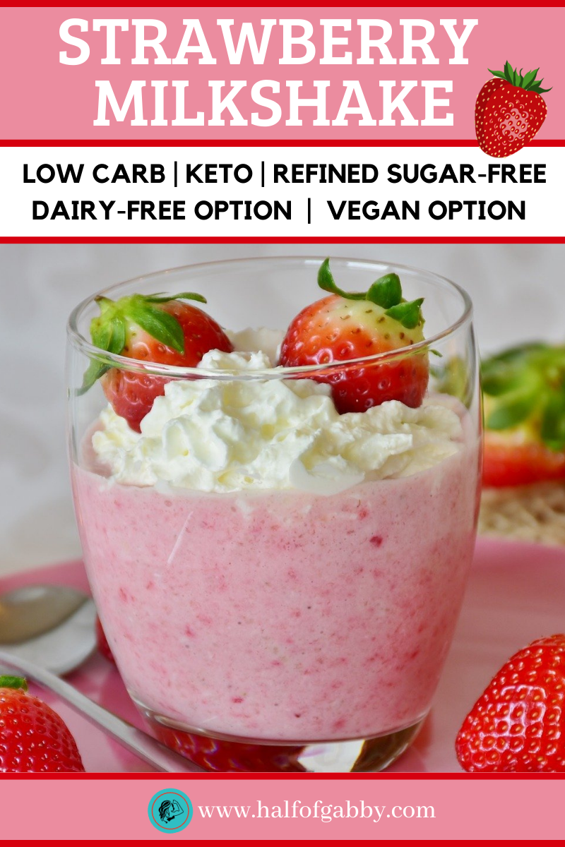 Keto Strawberry Milkshake