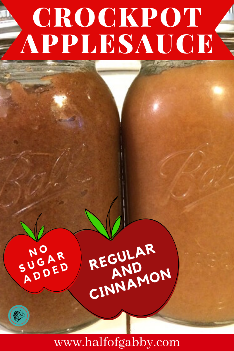 CROCKPOT CINNAMON APPLESAUCE: No Sugar Added!