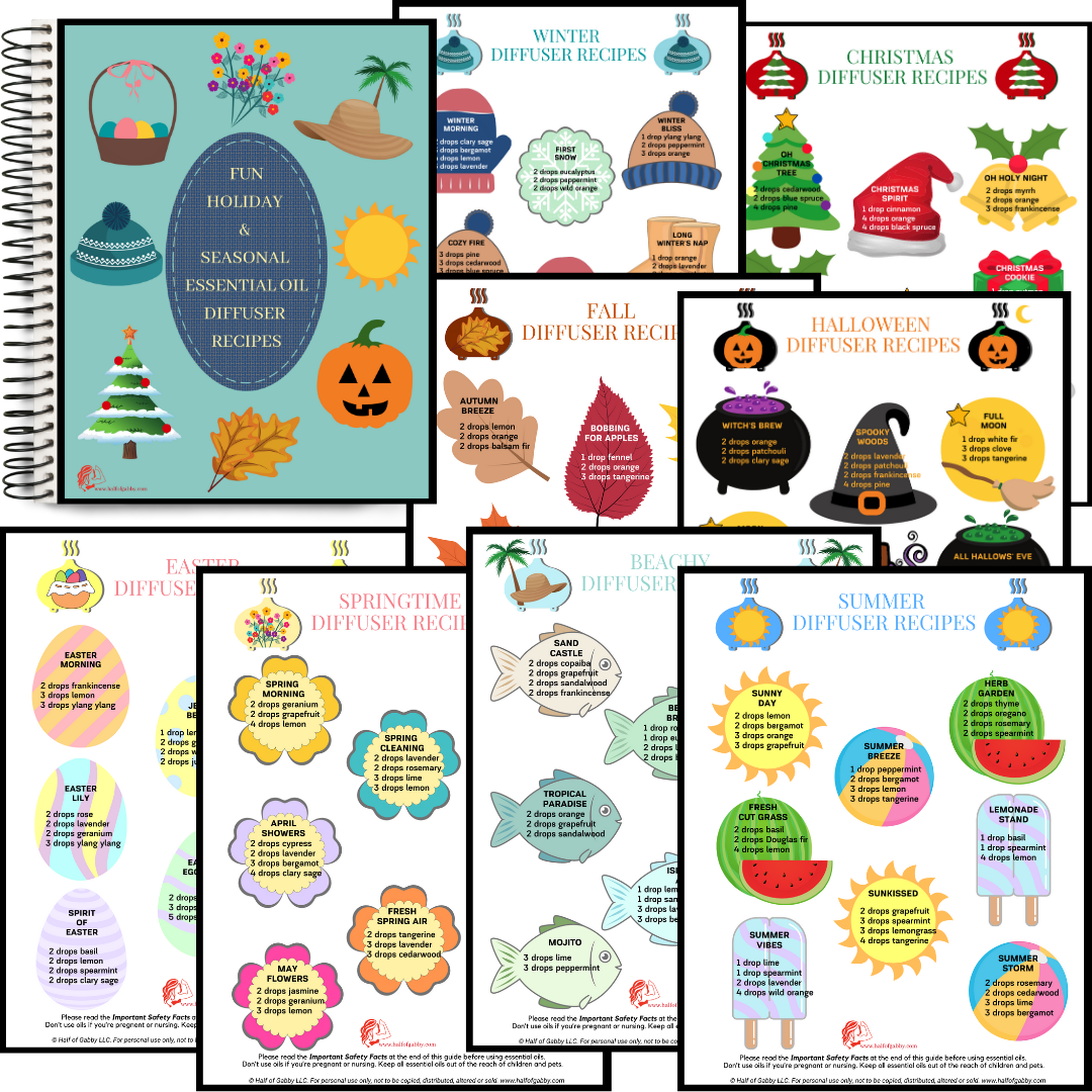 Essential Oil Seasonal/Holiday Diffuser Recipe Book DIGITAL