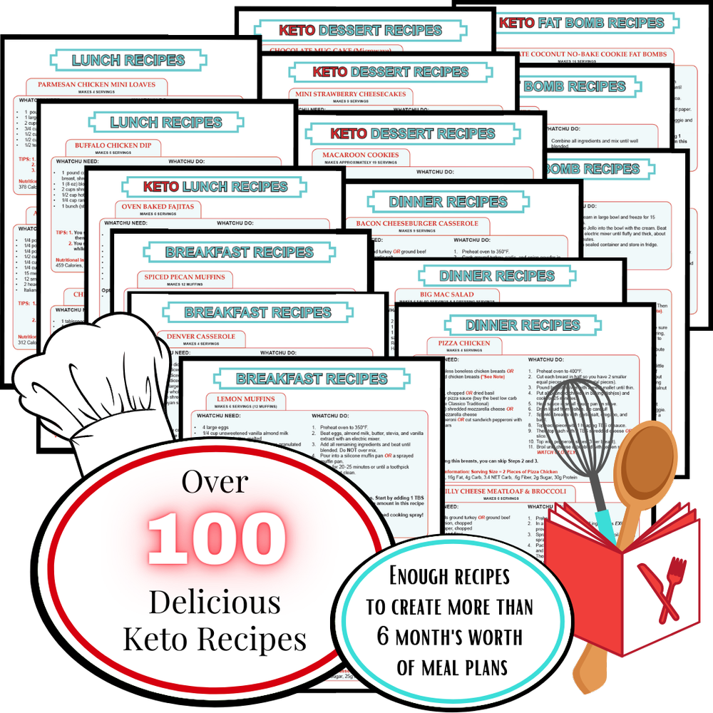 4 Week Keto Meal Plan And Prep Guide (Physical Item) — Half Of Gabby
