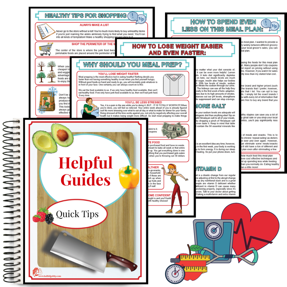 4 week keto meal plan and prep guide digital half of gabby