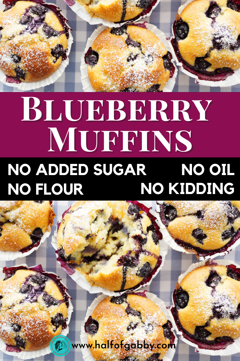 BLUEBERRY MUFFIN RECIPE: No Sugar, No Oil, No Flour, and Gluten-Free!