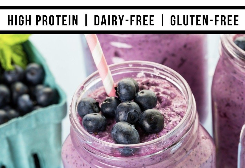 BLUEBERRY PROTEIN SMOOTHIE: Quick and Delicious! — Half of Gabby