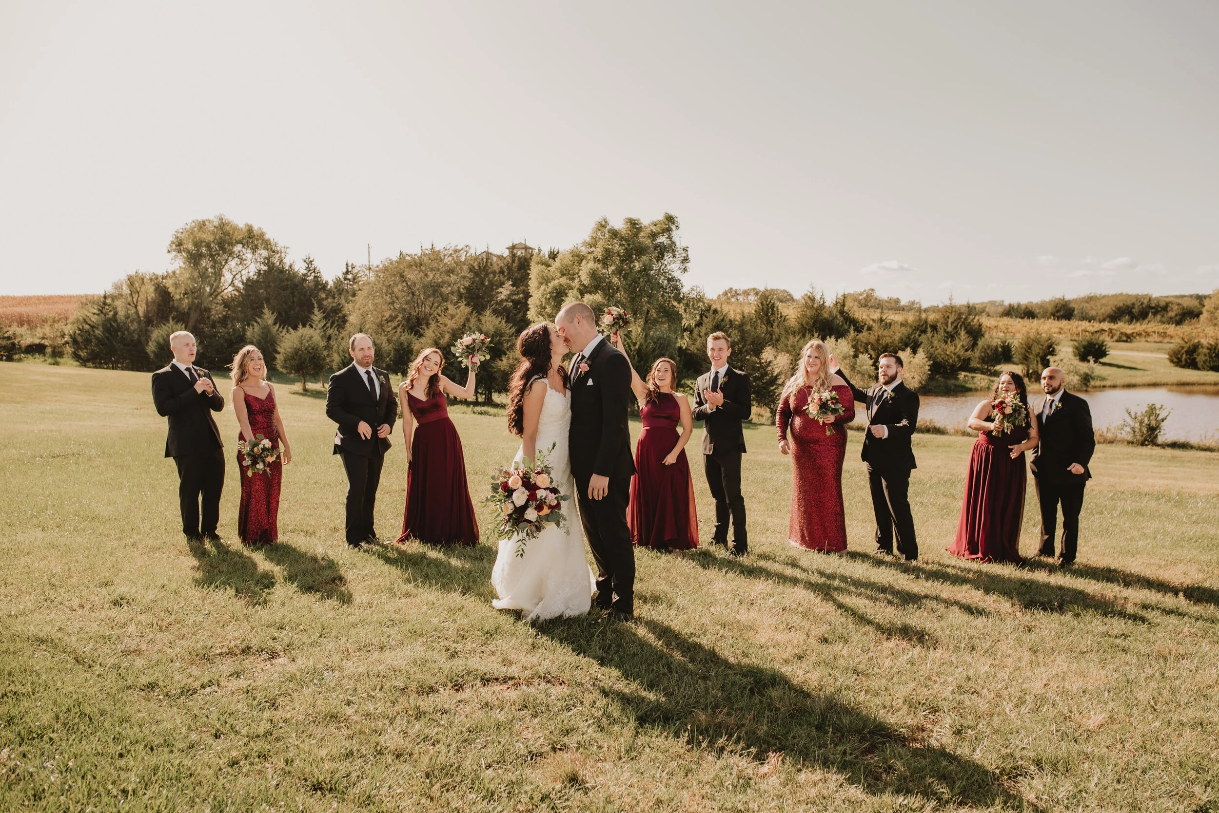 Outdoor Vineyard Wedding Glacial Till Winery Palmyra, NE — Kaylie