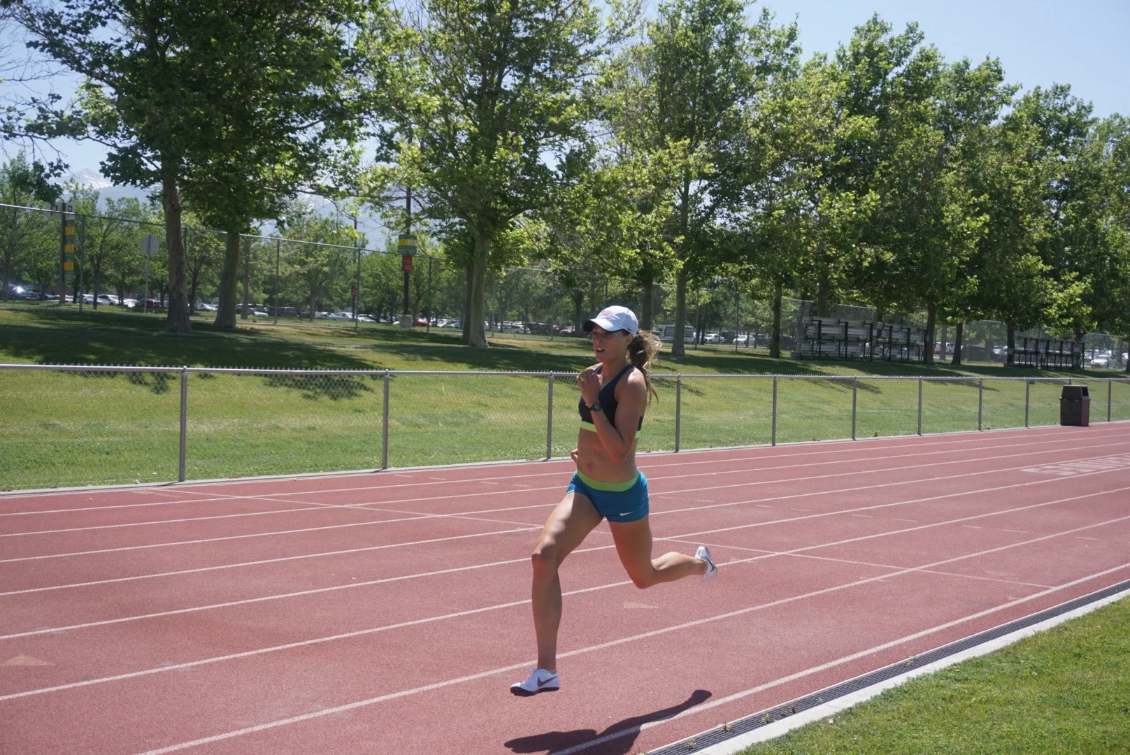 Speed day at the Utah Valley University track in Provo, Utah