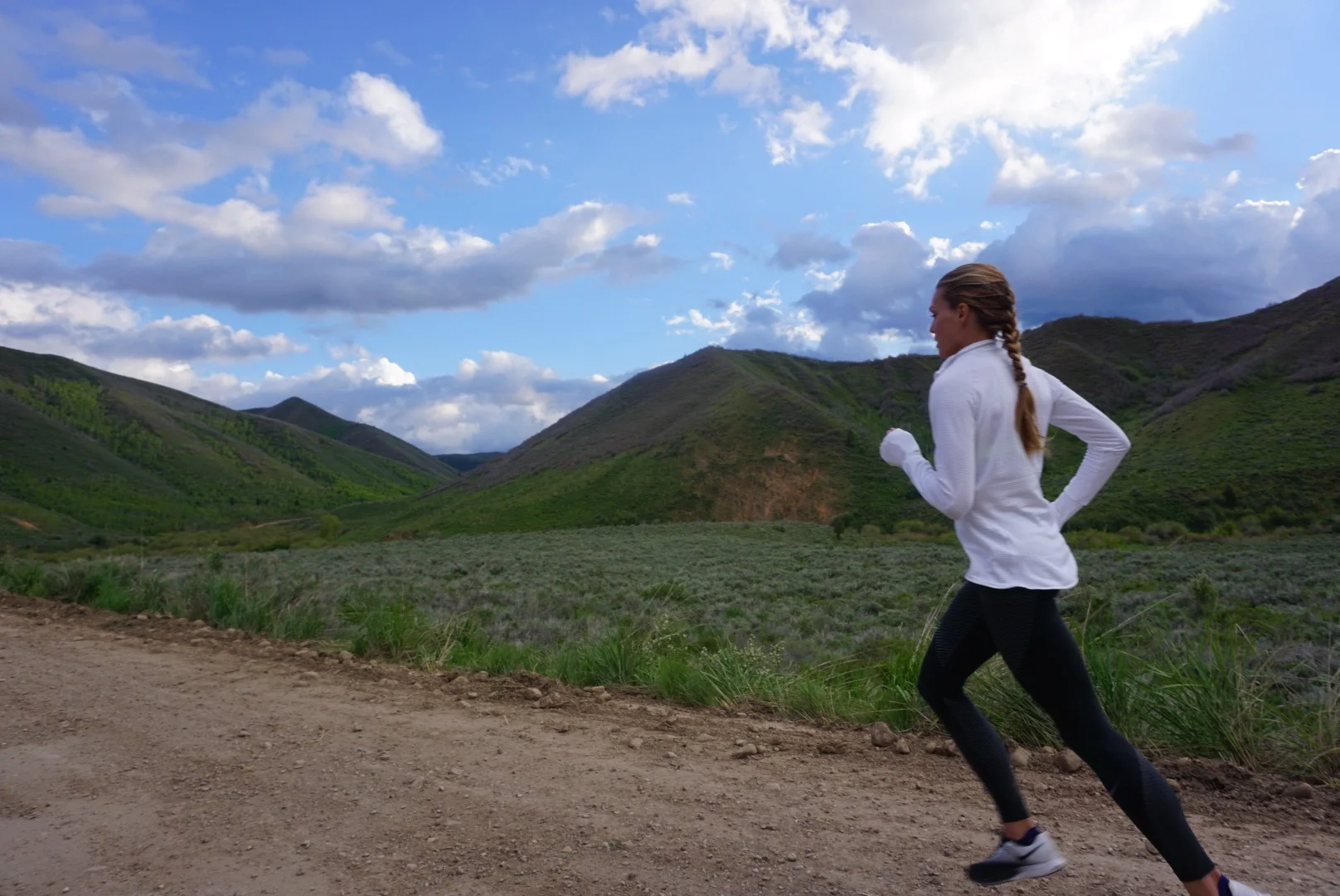 Jeremy Ranch Road in Park City, Utah is a hilly but scenic run