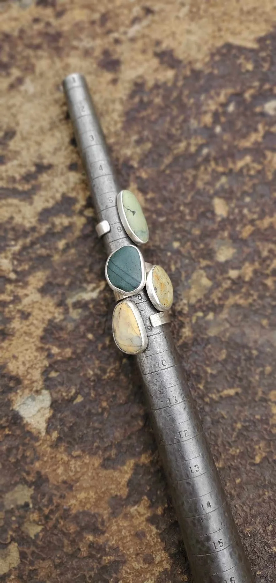 Open band Ocean Stone Ring