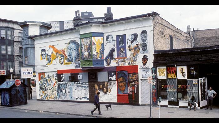 The "Wall of Respect" in Chicago, Illinois.