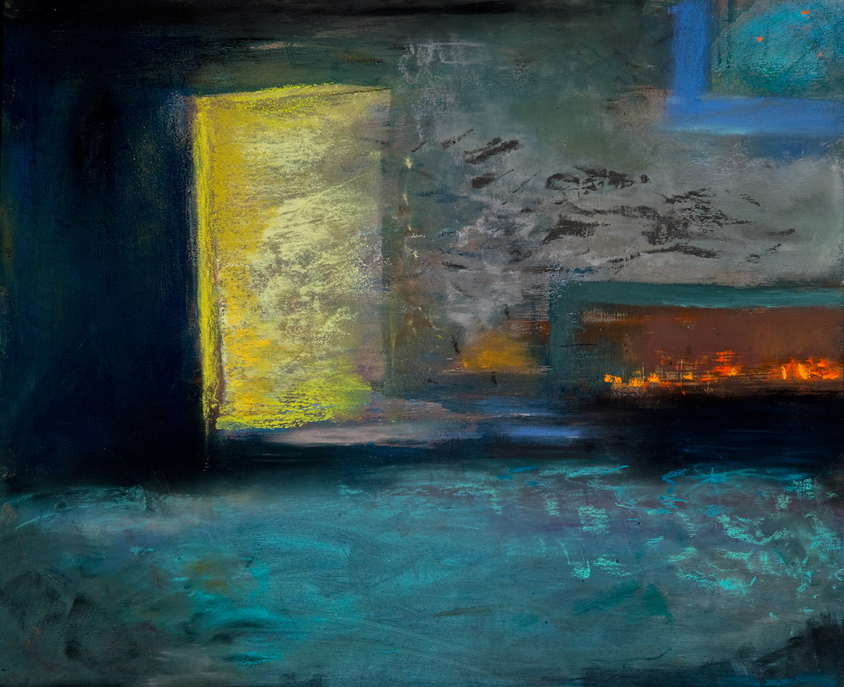 Yellow Door, Pastel 15 x 18" 2016
