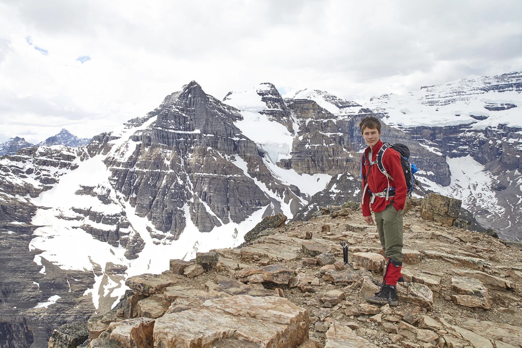 The impressive cliffs and glaciers of Mounts Aberdeen, Lefroy and Victoria.