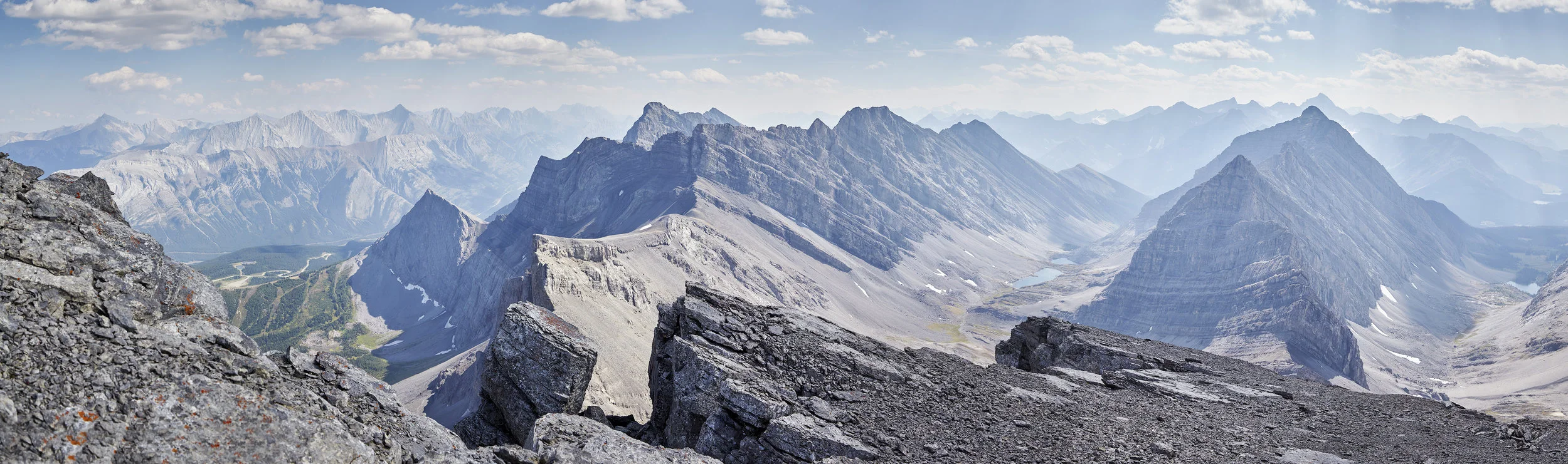 A panorama looking south.