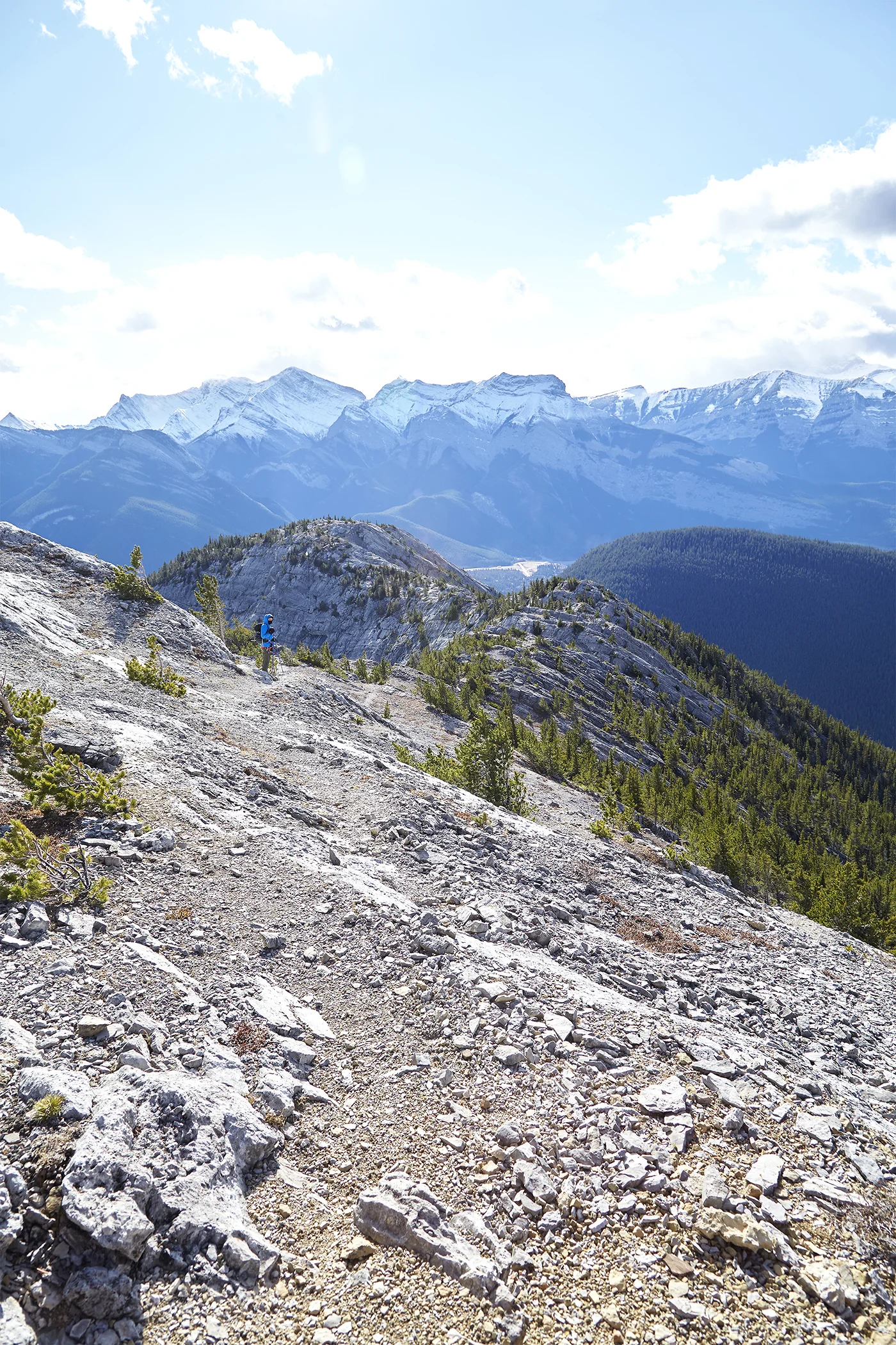 Looking back towards Doorjamb Mountain from near the summit of Loder Peak.