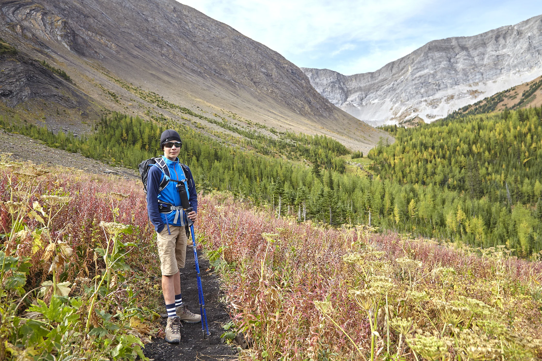 The approach valley takes us to Pocaterra Cirque.