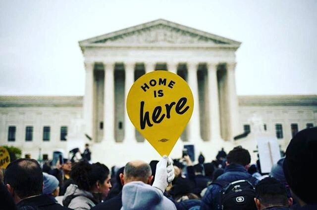 Today we have something new to celebrate. #homeishere #dreamers #scotus #nohumanisillegal #welcomehome #weneedyou