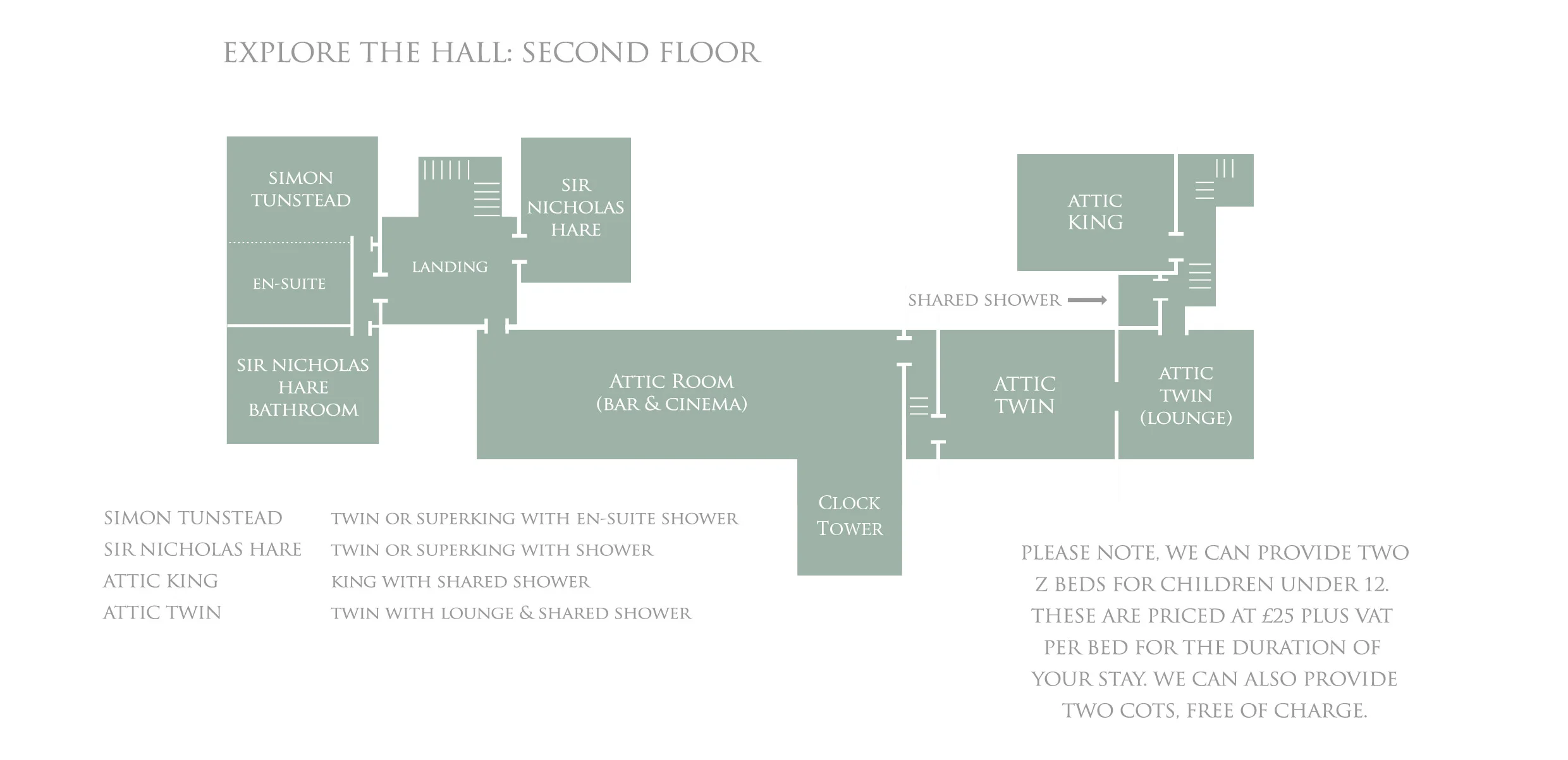 Bruisyard Hall: Second Floor