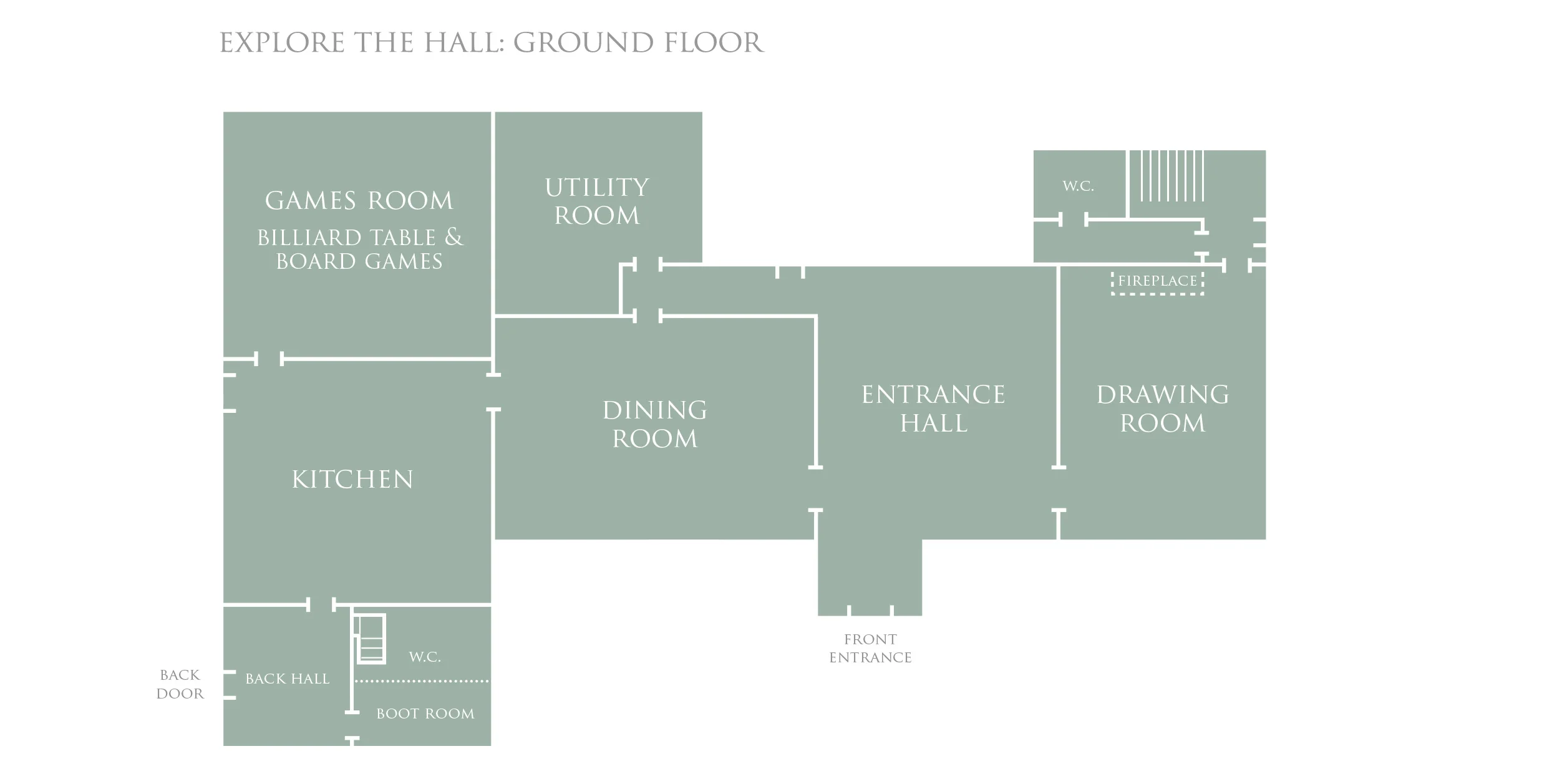 Bruisyard Hall: Ground Floor