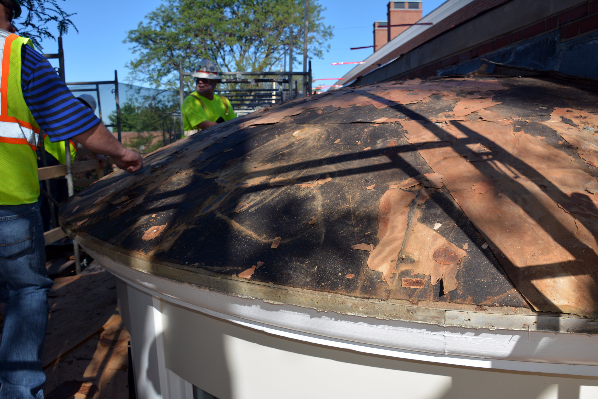  Progress: Copper Roof Replacement 