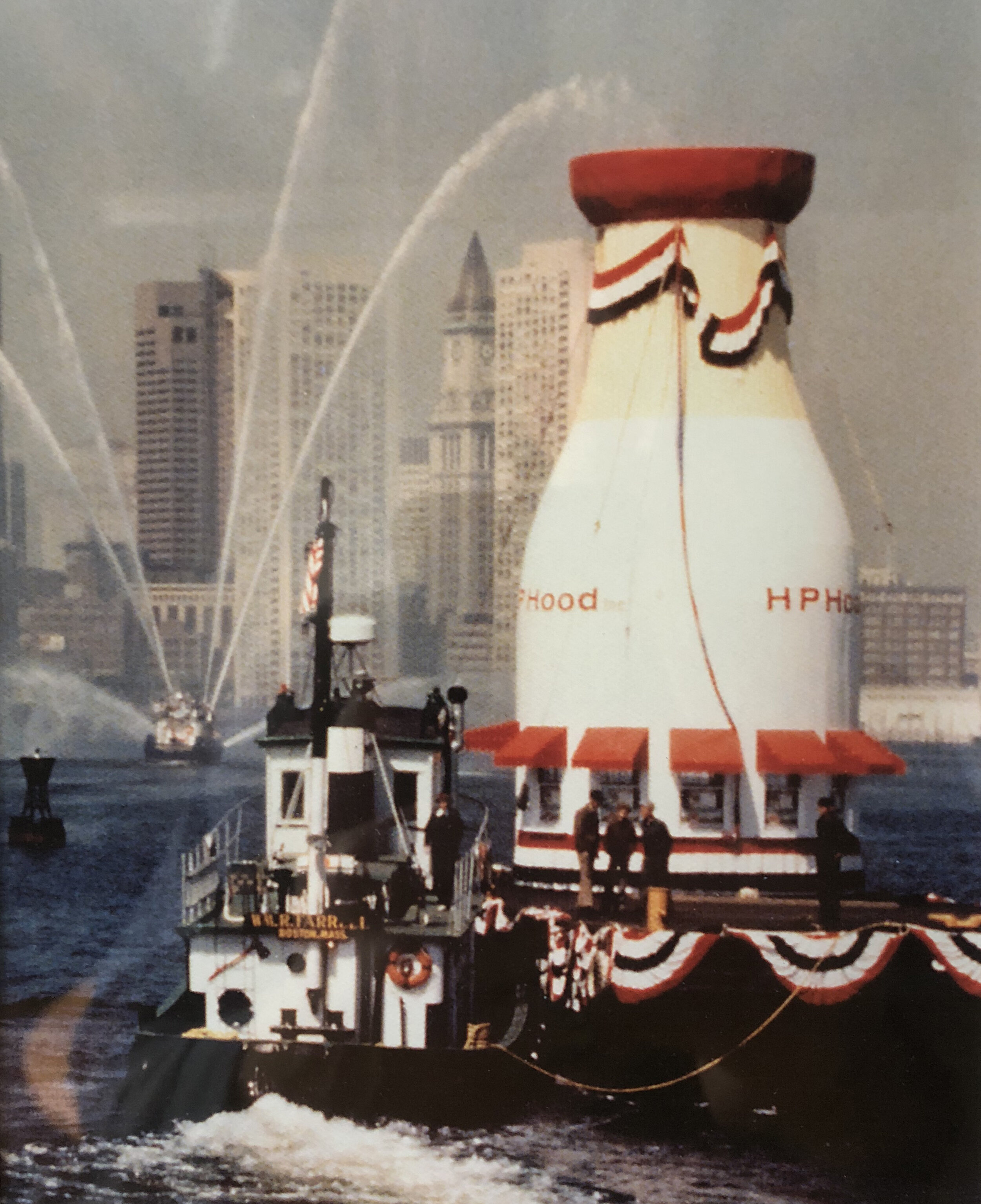 Milk Bottle Transported Across Boston Harbor, 1977