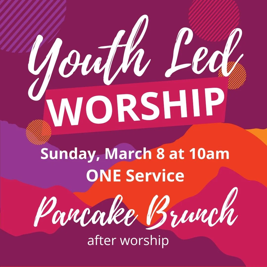 It's at 10am tomorrow! Come support our Youth and see them in action as they lead worship!