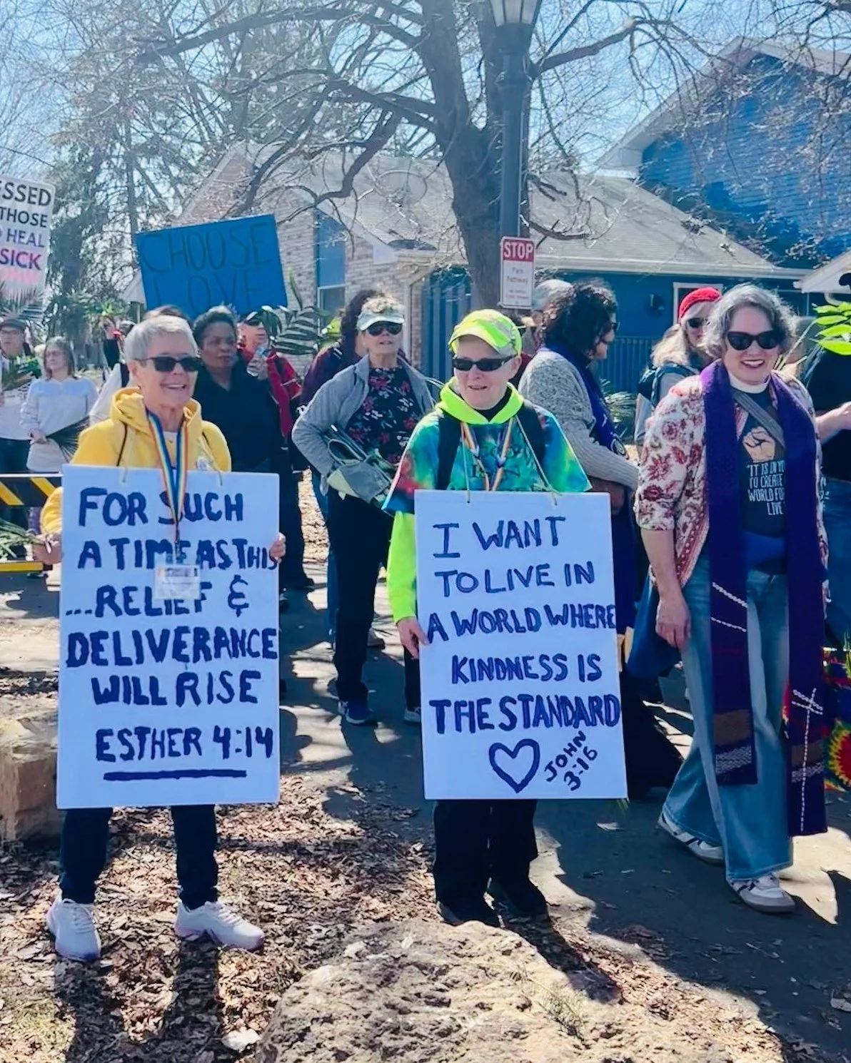 On Palm Sunday, 10,000 gathered at the Capitol after worship. 100+ from Mount Olivet. We showed up. We marched for justice and love, grounded in Jesus&rsquo; call to feed the hungry, care for the sick, and welcome the stranger (Matthew 25). This is o