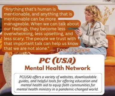May is Mental Health Awareness Month today's resource is PCA (USA). #pcausa