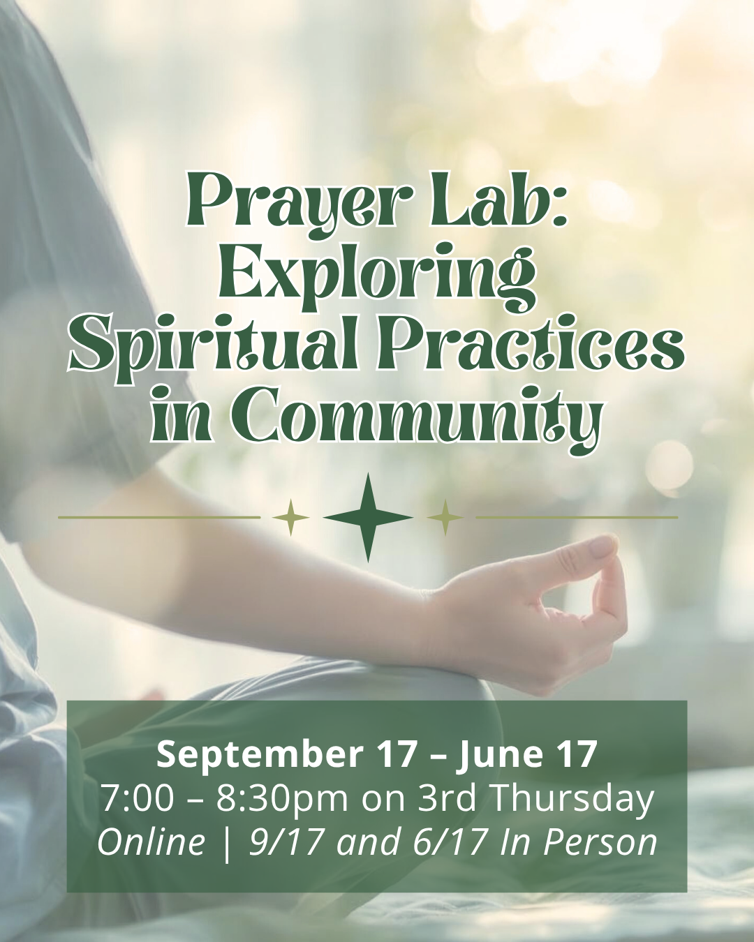 Prayer Lab: Exploring Spiritual Practices in Community