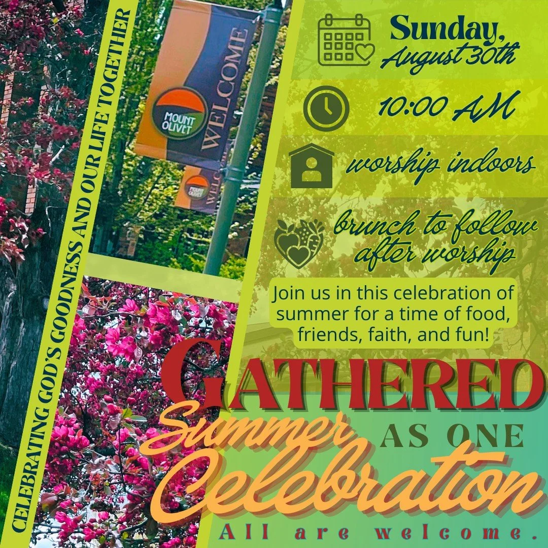 Summer is coming to an end, and we want to celebrate all the good God has done in this season. We will worship together as one community on Sunday, August 30 at 10am. You are invited to join in the celebration.

☀️ One Service 
🕙 10:00 AM 
📅 Sunday