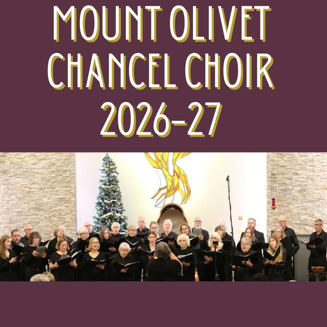 Mount Olivet Chancel Choir
Wednesdays | 7:15-8:30pm | Rehearsals begin September 23

Help lead the congregation in bold, joyful singing through hymns, liturgy, and service music and fill the sanctuary with song! If you&rsquo;re new to choir or haven&