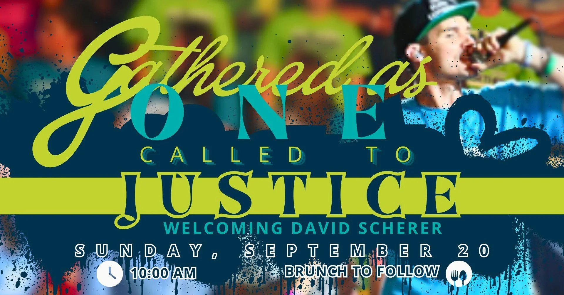 One last time!
Worship tomorrow, Sunday, September 20, 10 am
Brunch to follow worship!

We are called to justice. What does that mean when we take seriously that Jesus tells us to love our neighbors as ourselves? When our neighbors live under injusti