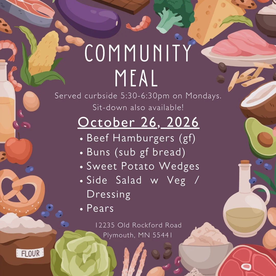 Come in, come in, be welcomed to the table this Monday, October 26, as we come together for a sit-down community meal at MO! We'll have beef hamburgers, sweet potato wedges, side salads, pears &mdash; sit-down at the table with us or enjoy your meal 