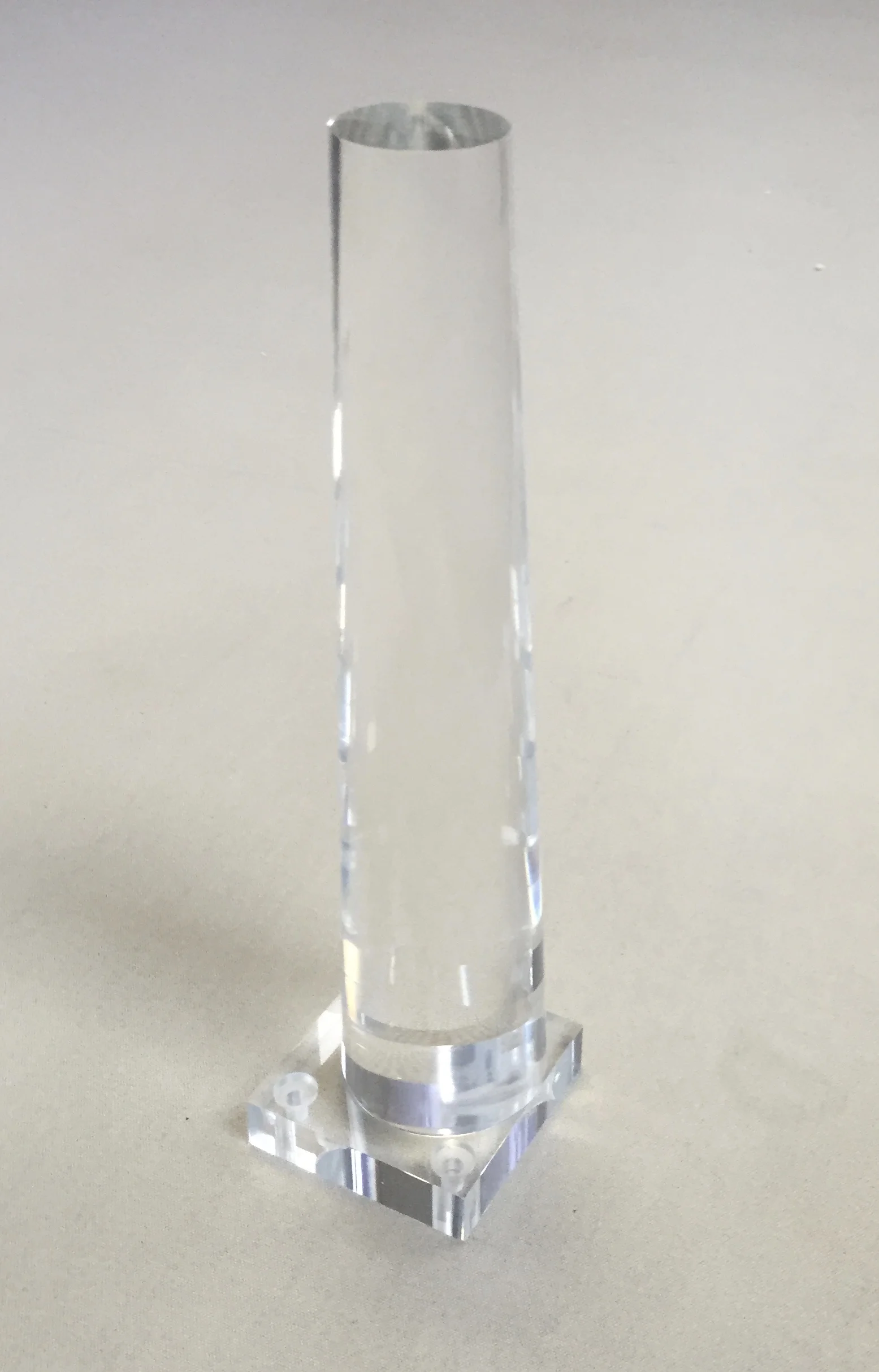 12" Round Tapered Lucite Legs - Set of 4