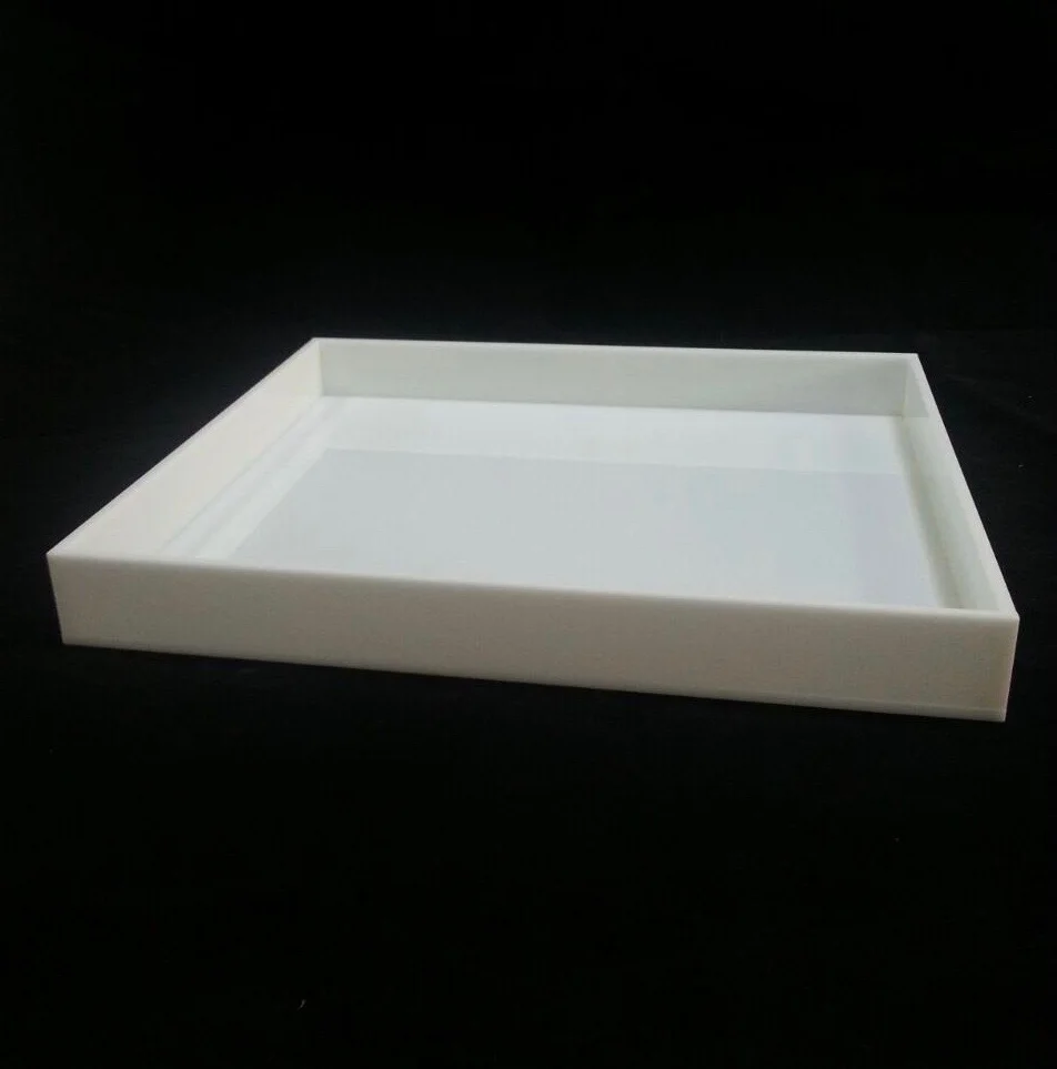 White Lucite Tray - Custom Sizes Available 