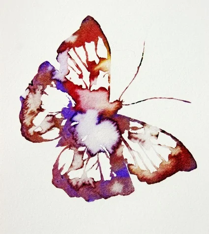 Mono-print butterfly
